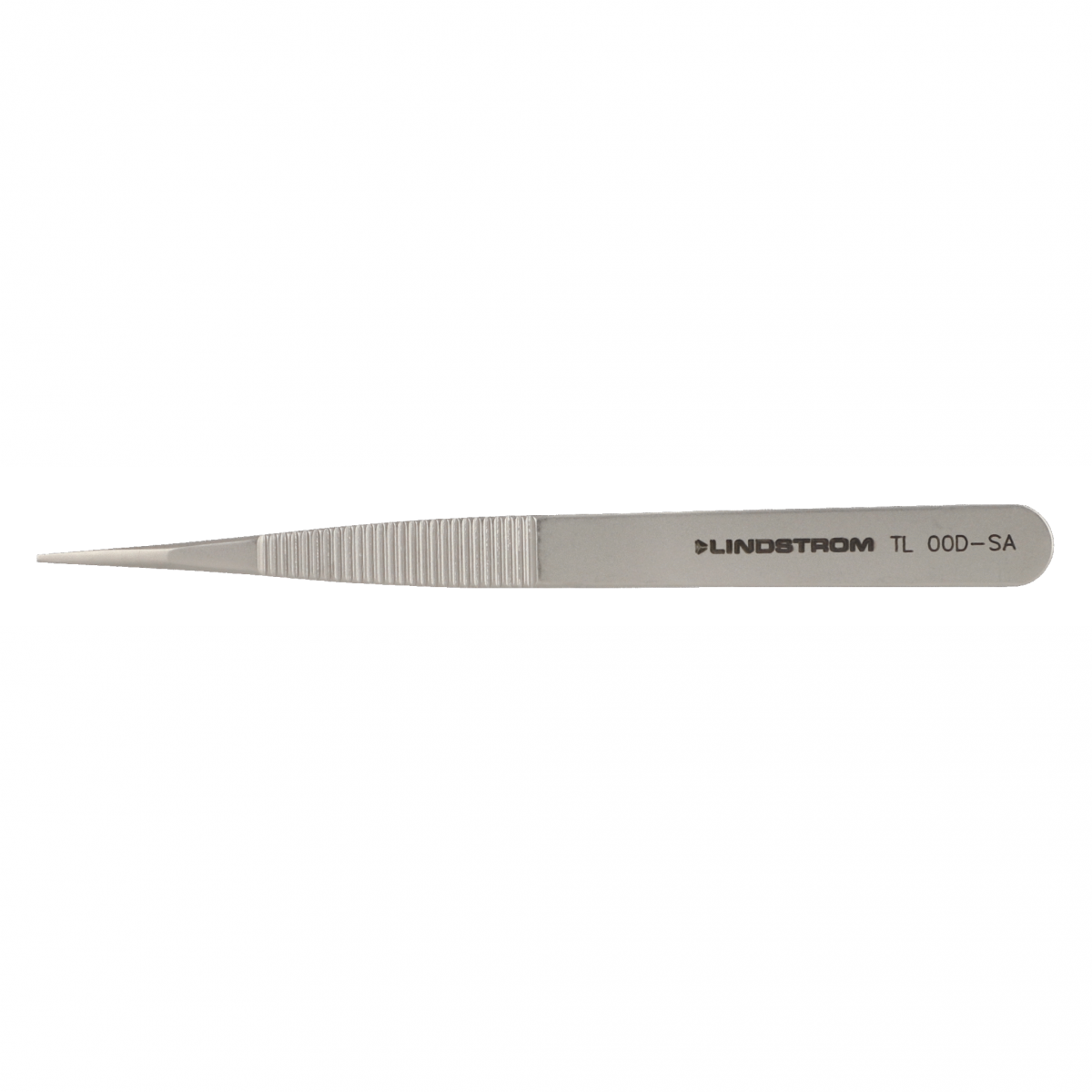 Lindström 不銹鋼高精度鑷子 00D 型，帶有鋸齒狀手柄和厚實、堅固的線性鋸齒狀尖端 TL00D-SA - 商品圖 2